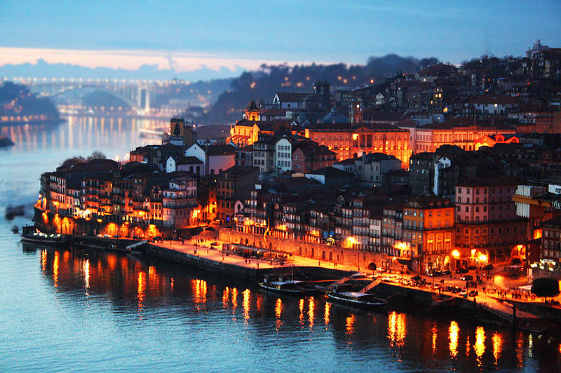 Porto at night